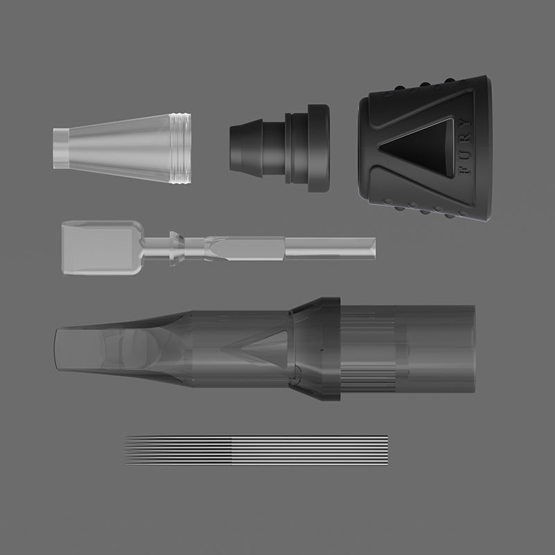 Cartuchos de agujas para tatuajes FURY Tattoo Curved Magnum (CM/RM)