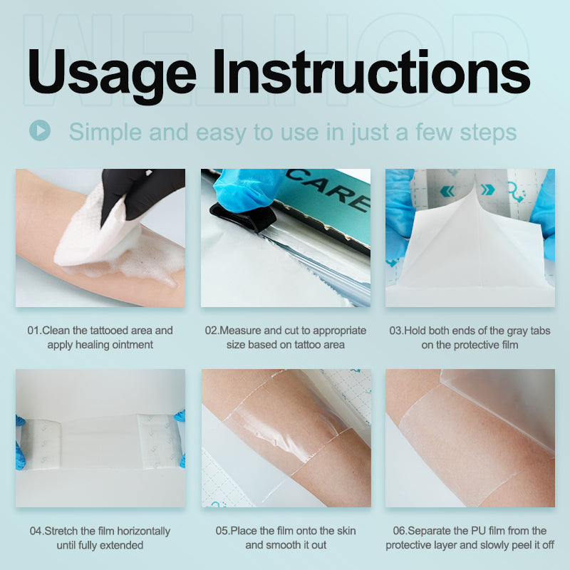 Waterproof Tattoo Aftercare Film Wrap 15x1000cm/Roll