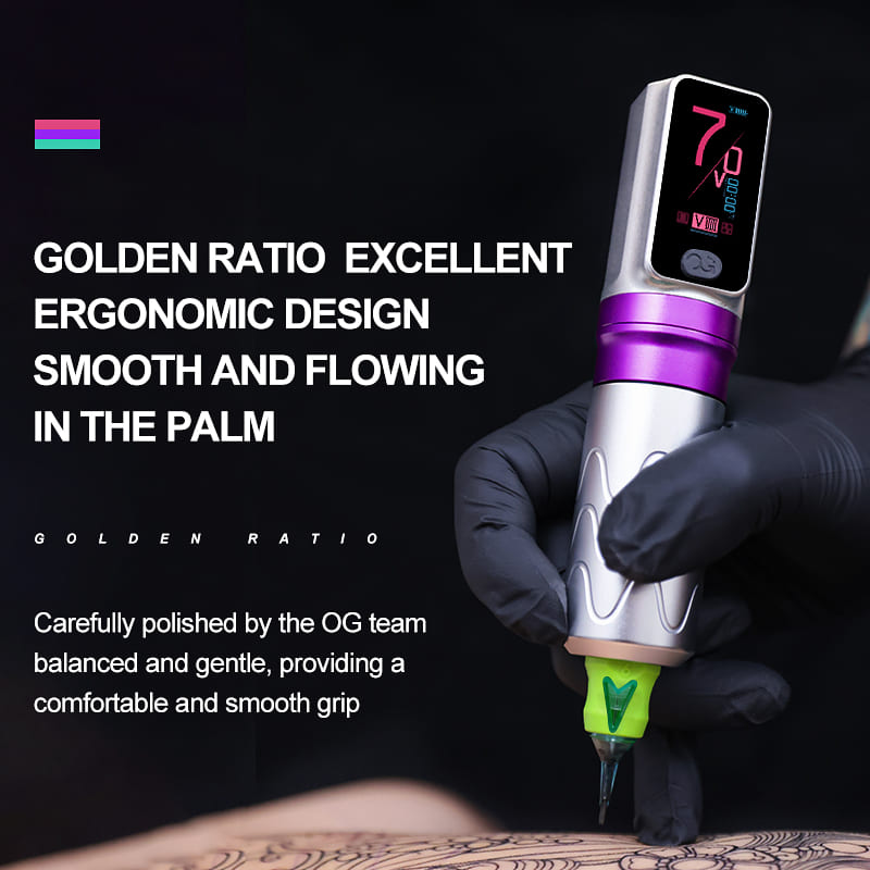 PIONEER-FURY 1.47-inch Color Screen Wireless Tattoo Pen