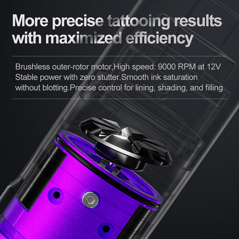 Black Widow Adjustable Stroke Wireless Tattoo Pen product image by OG PRODUCE