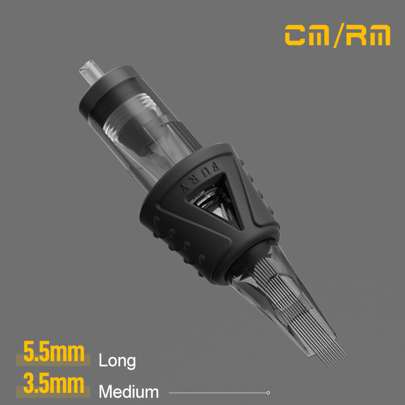 Cartuchos de agujas para tatuajes FURY Tattoo Curved Magnum (CM/RM)