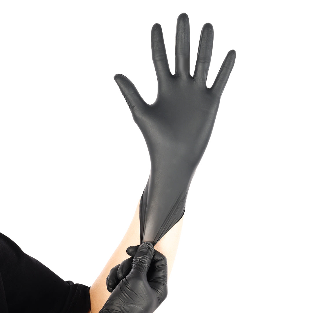 Disposable Black Tattoo Gloves 100pcs