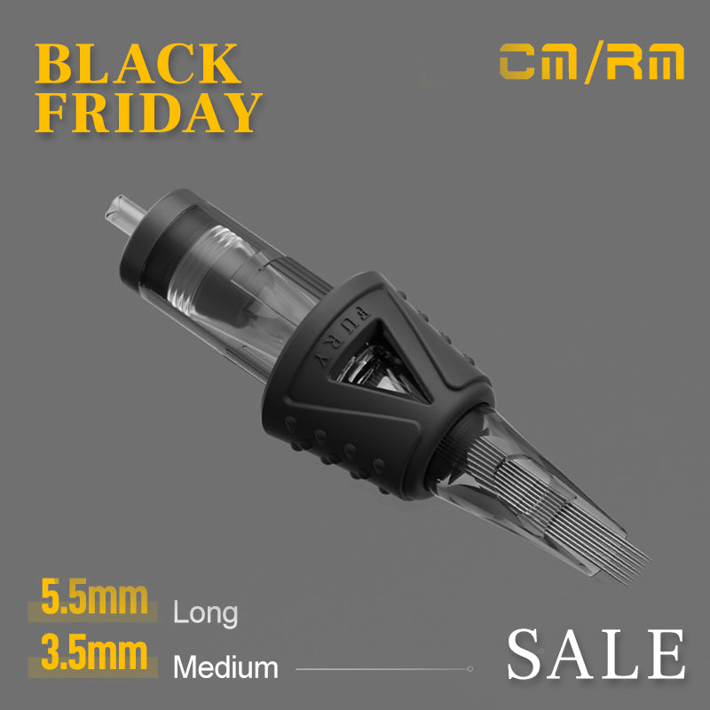 [Black Friday Special Offer]FURY Tattoo Curved Magnum (CM/RM) Tattoo Needle Cartridges