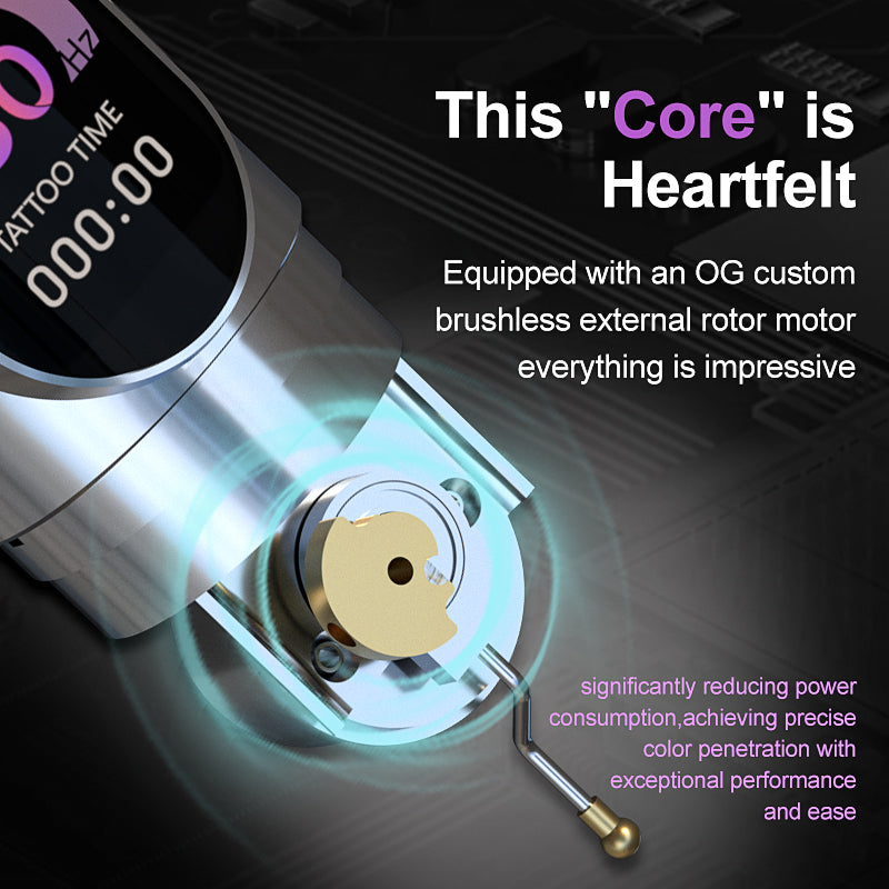 [Special Offer] PIONEER-INSPIRATION 3.5mm / 4.2mm Stroke Shock Absorption Wireless Tattoo Pen