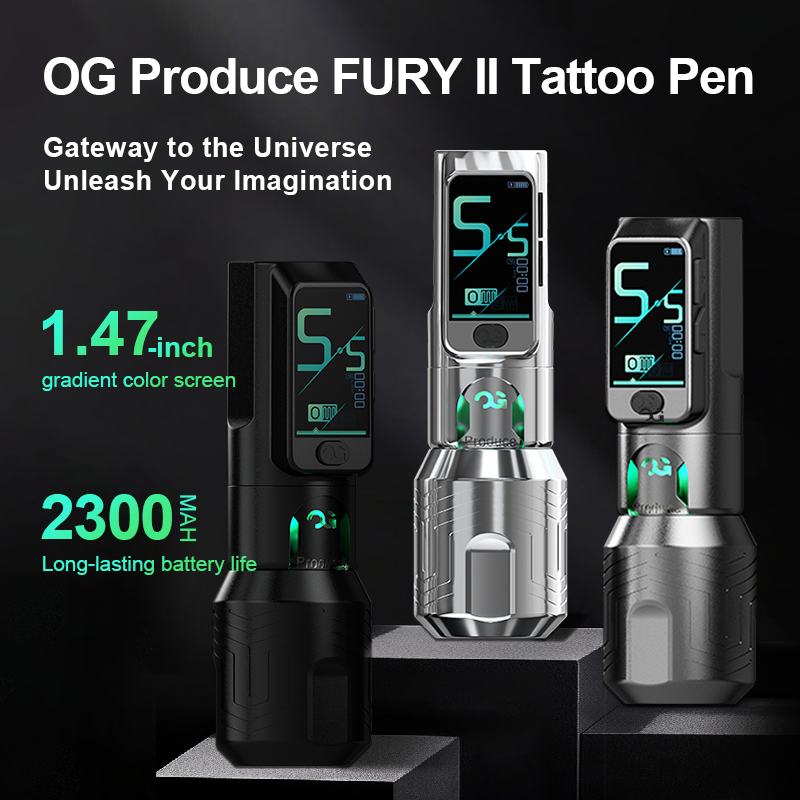 [Jason Ramos exclusive edition] PIONEER-FURY Ⅱ 4.2mm Stroke Wireless Tattoo Pen
